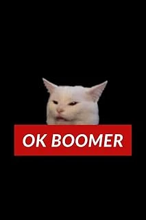 Ok Boomer Smudge The Cat Notebook | Lined Notebook 6 X 9 Inches (15.24 X 22.86 Cm) | 120 Pages ürün görseli 1