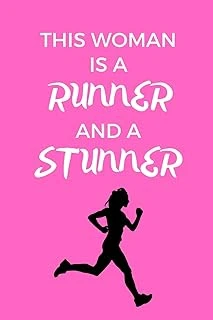 This Woman Is A Runner And A Stunner: Gift Idea For Jogger, Runner & Marathoner, Running Gifts, Running Journal, Running Notebook (6 X 9 Lined Notebook, 120 Pages) ürün görseli 1