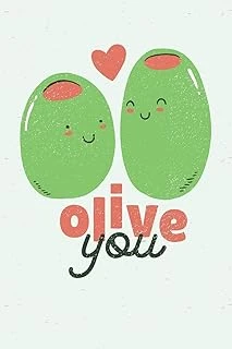 Olive You: College Ruled Notebook Journal, 6X9 Inch, 120 Pages ürün görseli 1