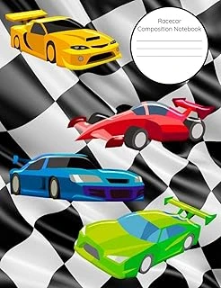 Racecar Composition Notebook: Wide Ruled 7.44" X 9.69" ürün görseli 1