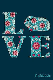 Love Guinea Pigs Notebook: Love Writing In This Journal - Lined 6 X 9-Inch Size With 120 Pages - Gift For Pet Lovers ürün görseli 1