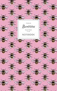Bumblebee Notebook - Ruled Pages - 5X8 - Premium: (Pink Edition) Fun Notebook 96 Ruled/Lined Pages (5X8 Inches / 12.7X20.3Cm / Junior Legal Pad / Nearly A5) ürün görseli 1