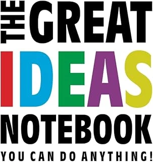 The Great Ideas Notebook (You Can Do Anything!): (White Edition) Fun Notebook 192 Ruled/Lined Pages (8X10 Inches / 20.3X25.4 Cm / Large Jotter) ürün görseli 1