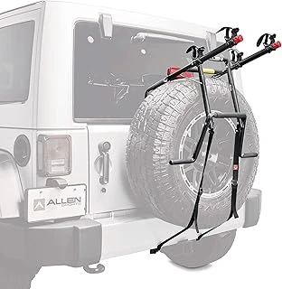 Allen Sports Deluxe 2-Bisiklet Yedek Lastik Monteli Taşıyıcı, Model 322Dn, Siyah ürün görseli 1