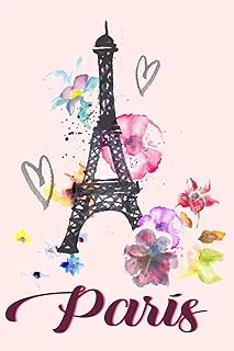 Paris: France Eiffel Tower Notebook, 120 Blank Lined Page Softcover Notes Journal, College Ruled Composition Notebook, 6X9 Blank Line ürün görseli 1