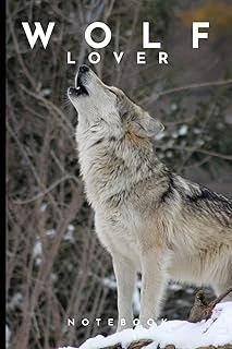 Wolf Lover Notebook: Cute Fun Wolf Themed Notebook: Ideal Gift For Wolf Lovers Of All Kinds: 120 Page College Ruled Notebook ürün görseli 1