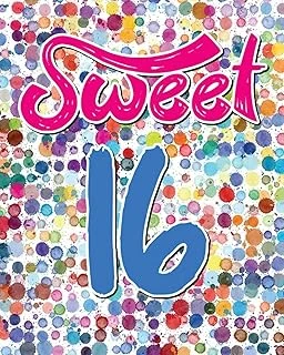 Sweet Sixteen: 16Th Birthday Celebration|8"X 10" Dot Grid Journal | Professionally Designed, Work Book, Planner, Dotted Notebook, Bullet Grid Journal, Diary,100 Pages ürün görseli 1