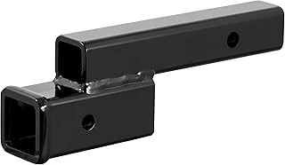 Curt 45797 Treyler Bağlantı Adaptörü, 2 İnç Alıcı, 2 "Bırak Veya Yükselme, 7 Lbs, Parlak Siyah Toz Boya ürün görseli 1