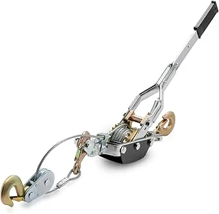 Neiko 02256A Come Along Halatlı Vinç, 5 Ton (4,5 Kg) Çekme Kapasitesi, 3 Ayak, 3 Kanca, Çift Dişli Çarklı Sağlam Güç Kablosu, El Vinç Kablosu, Otomobil Kaldırma Çekici, Kurtarma Ekipmanı ürün görseli 1