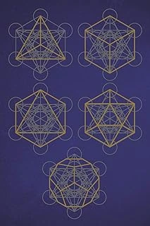 Metatron Platonic Solids: 6" X 9" Journal, Notebook Or Diary, College Rule 7.1Mm Lined Blank 120 Pages ürün görseli 1