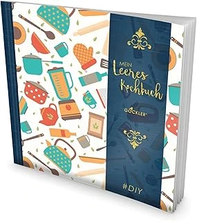 Gockler® Leeres Kochbuch: Ein Rezeptbuch Zum Selbstgestalten / Selberschreiben • Für 100 Lieblingsrezepte, Mit Register Uvm. • Designart „Bunte Küche“ • Softcover, Ca. 21 X 21 Cm ürün görseli 1
