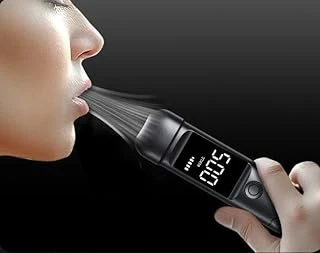 Dijital Alkolmetre, Lcd Ekranlı, Type-C Şarjlı, Sesli Işıklı Uyarı Sistemi, Taşınabilir Alkol Test Cihazı, Temassız, Ağızlıksız, Hijyenik ürün görseli 1