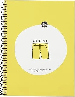 80 Yaprak Kareli Hafif Kağıt Stickerli Defter, Şort, 18.5X25Cm ürün görseli 1
