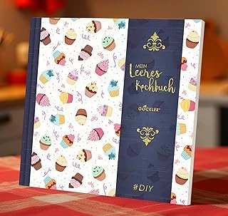 Gockler® Leeres Kochbuch: Ein Rezeptbuch Zum Selbstgestalten / Selberschreiben • Für 100 Lieblingsrezepte, Mit Register Uvm. • Designart „Cupcakes“ • Softcover, Ca. 21 X 21 Cm ürün görseli 1