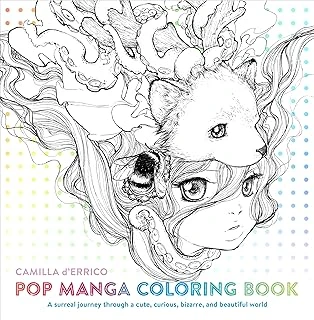 Pop Manga Coloring Book: A Surreal Journey Through A Cute, Curious, Bizarre, And Beautiful ürün görseli 1