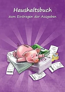 Haushaltsbuch Zum Eintragen Der Ausgaben: Einschreibbuch Der Fixen Kosten Und Variablen Monatlichen Ausgaben Für Paare – Viel Platz Zum Ausfüllen Im Notizbuch 17X24Cm – Motiv Sparschwein ürün görseli 1