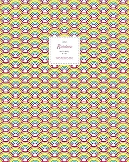 Rainbow Notebook - Ruled Pages - 8X10 - Large: Fun Notebook 192 Ruled/Lined Pages (8X10 Inches / 20.3X25.4 Cm / Large Jotter) ürün görseli 1