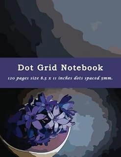 Dot Grid Notebook 120 Pages Size 8.5 X 11 Inches Dots Spaced 5Mm.: Black Dots Spaced Bullet Journal Grid Composition Book (Dot Grid Bullet Notebook School Office Supplies, Band 38) ürün görseli 1