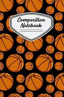 Composition Notebook: Basketball Pattern - 120 Pages ürün görseli 1