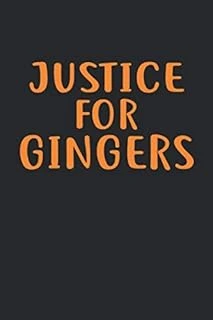 Justice For Gingers: Ginger Journal 6X9 Inch Softcover Blank Lined Notebook With 120 Writable Pages ürün görseli 1
