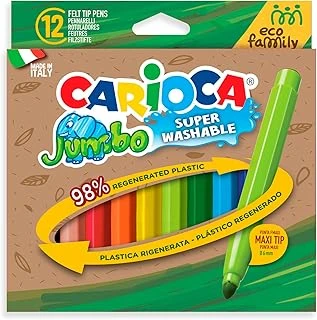 Carioca Famıly Süper Yıkanabilir Keçeli Boya Kalemi 12'Li ürün görseli 1