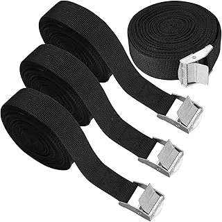 Xspring Germe Kayışı, 4 Adet 2 Metre Sağlam Bağlama Kayışı, Ayarlanabilir Sıkıştırma Kayışı, Kilitli Tokalı Bağlama Kayışları, Kayak, Motosiklet, Römork Tavan Rafı Için Çok Amaçlı Kullanım ürün görseli 1