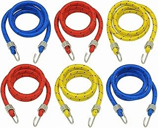 Bagaj Ahtapotu 6’Lı Asorti Set, 100 Cm Sabit 1,5 Mt Uzayabilen Kalın Bagaj Lastiği, Kancalı Gergi İpi, Araba, Bisiklet, Motosiklet Yük Sabitleme İçin Dayanıklı Taşıma Aparatı ürün görseli 1