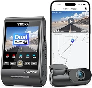 Viofo A229 2 Kameralı Ön+Arka 2K+2K Hdr Starvis 2 Sensörlü Wi-Fi Gps'Li Araç Kamerası ürün görseli 1