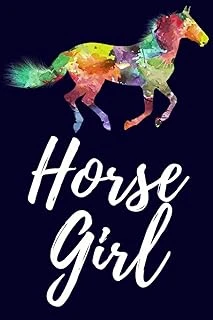 Horse Girl: Horse Lover Journal/Notebook/Dairy, 100 Lined Pages, Horse Lover Gifts, (Horse Gifts For Girls Women Men Kids Vol 6) ürün görseli 1
