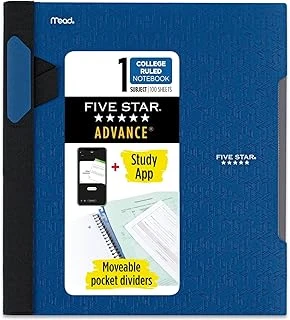 Five Spiral Notebook-Standart Boyut, Thema, 100 College-Ruled Yaprak, 27,9 X 21,6 Cm Boyut, Siyah (72162) 1 Packung ürün görseli 1