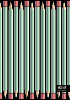 Pencil Notebook - A4: (Dark Green Edition) Fun Notebook 192 Lined Pages (A4 / 8.27X11.69 Inches / 21X29.7Cm) ürün görseli 1
