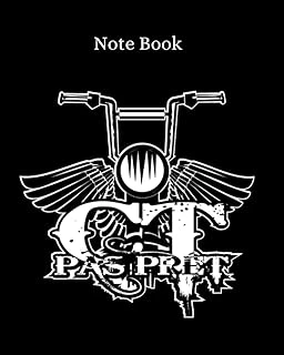 Note Book : Moto (8X10) 120 Pages Lignées. Idéal Comme Journal Et Parfait Comme Cadeau. (French Edition) ürün görseli 1