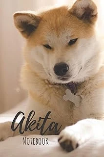 Akita Notebook: 120 Pages, 6"X9" - Lined Akita Notebook / Journal - Great Accessories & Gift Idea For Akita Owner & Lover. Great Notepad For Shopping ... List, Dog Mom Gifts Or Present For Dog Lovers ürün görseli 1