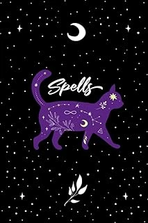 Spells Notebook: Magic Purple Cat Witch Journal - Lined Notebook Journal, 6 X 9", 110 Pages (Witchcraft Supplies, Band 0) ürün görseli 1
