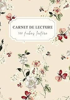 Journal De Lecture Fleurs - Carnet À Remplir Avec 100 Fiches Lectures Pratiques Et Spacieuses - 206 Pages - Lectrices Adultes Et Ados - Suivez Vos ... Pour Cadeau Livresque (French Edition) ürün görseli 1