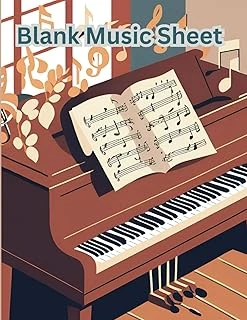 Blank Staff Paper: 8.5X11" Blank Sheet Music/Music Manuscript Paper For Teachers, Students And Musicians, 110 Pages. ürün görseli 1