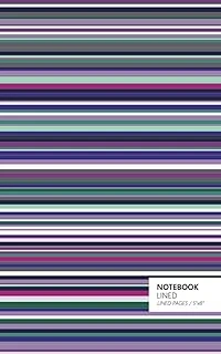 Lined Notebook (5" X "8): (Purple Edition) Fun Notebook 96 Ruled/Lined Pages (5X8 Inches / 12.7X20.3Cm / Junior Legal Pad / Nearly A5) ürün görseli 1