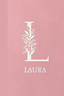 Laura Notebook: Cute Pink Name "6X9" Lined Journal - Personalised Name Notebook Perfect Birthday Day And Christmass ürün görseli 1