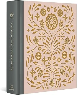 Esv Journaling Study Bible (Cloth Over Board, Blush/Ochre, Floral Design) ürün görseli 1
