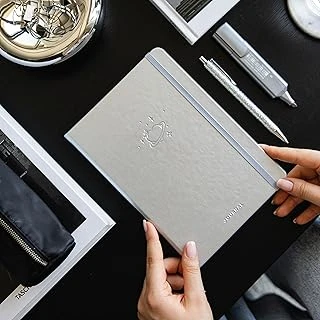 A5 Bullet Journal Noktalı Defter 140 Gr. 80 Yaprak Silver Glow ürün görseli 1