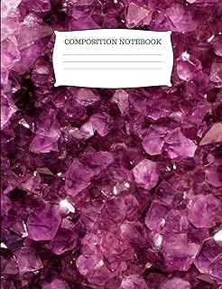 Composition Notebook: College Ruled Purple Quartz Book ürün görseli 1