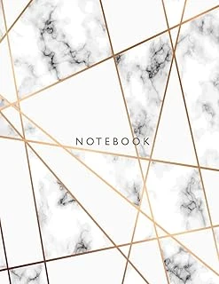 Notebook: Marble On White Cover And Lined Pages, Extra Large (8.5 X 11) Inches, 110 Pages, White Paper: Volume 2 (Marble On White Notebook) ürün görseli 1