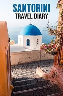 Santorini Diary: Cool Personalised Journal, Cute And Unique Notebook (Lined, 6" X 9") ürün görseli 1