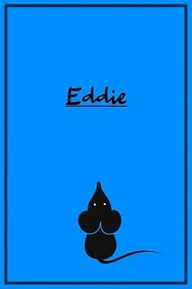 Independently Published Eddie: Blaues Notizbuch Mit Mäusemotiv | A5 | Liniert | 120 Seiten | Softcover ürün görseli 1