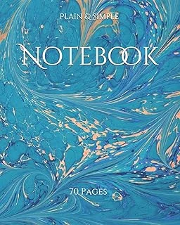 Notebook: 70 Pages Abstract Cover Blue, Student'S Notebook, Journal, 8 X 10" (Notebook - Plain & Simple Series) ürün görseli 1