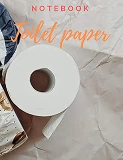 Toilet Paper Notebook: Funny Toilet Paper Notebook College Ruled Universal Lined (College Ruled-Trim Size 8.5 X 11 Bleed- 110 Pages-Cover Size 17.5 X 11.25 Inch) ürün görseli 1