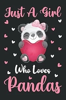 Pandas Notebook: Just A Girl Who Loves Pandas Notebook Journal For Women Girls Kids: Pandas Notebook Journal Dairy - 110 Page Paperback Notebook - (6"X9") ürün görseli 1