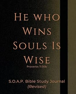 He Who Wins Souls Is Wise S.O.A.P Bible Study Journal Revised: Composition Size | 7.5 X 9.25In ürün görseli 1