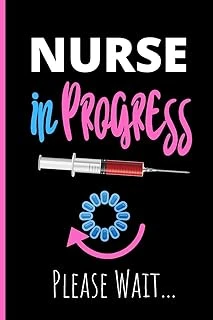Nurse In Progress Please Wait: Notebook - Funny Gag Gift For Student Nurses - Nurse Processing Journal - 6 X 9 Inch College Ruled Notepad With 120 Pages - (Funny Nurse Notebooks & Journals) ürün görseli 1