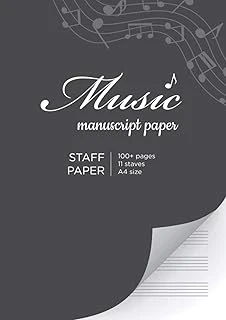 Independently Published Music Manuscript Paper: Over 100 Pages With Blank Sheet Music, Staff Paper For Beginners And Advanced Musicians, Music Manuscript Paper A4. ürün görseli 1